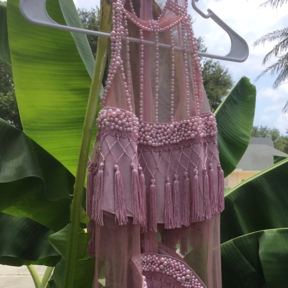 PARTY DRESS Tassel Fringe - Picture 6 of 8